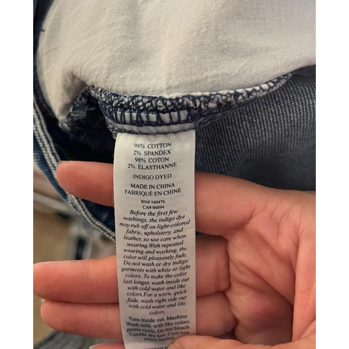 Faherty Blue Denim‎ High Rise Straight leg Jeans Size 26 - Image 11
