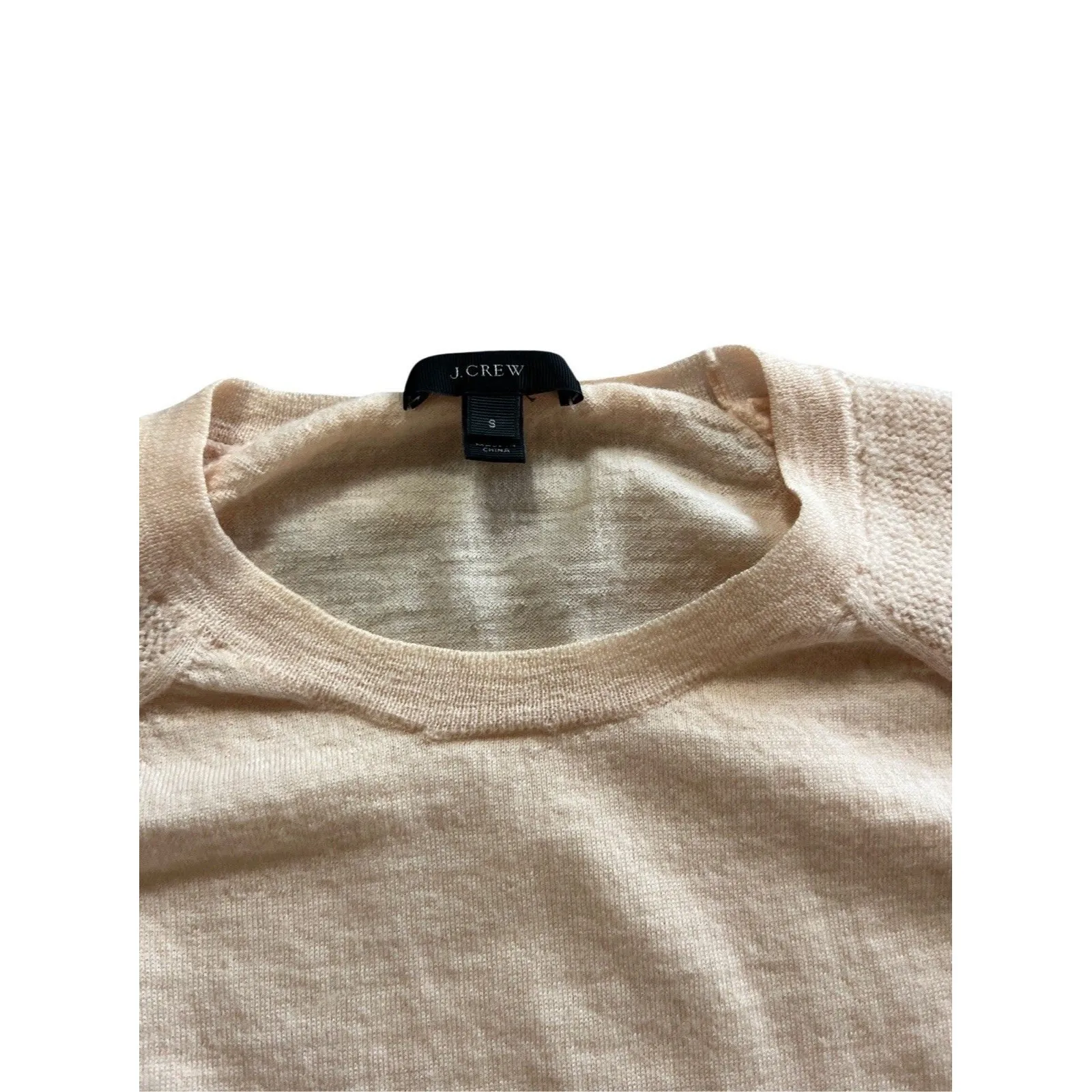 J. Crew Sweater Women's Small Pink Cotton Pull Over Lightweight - Image 3