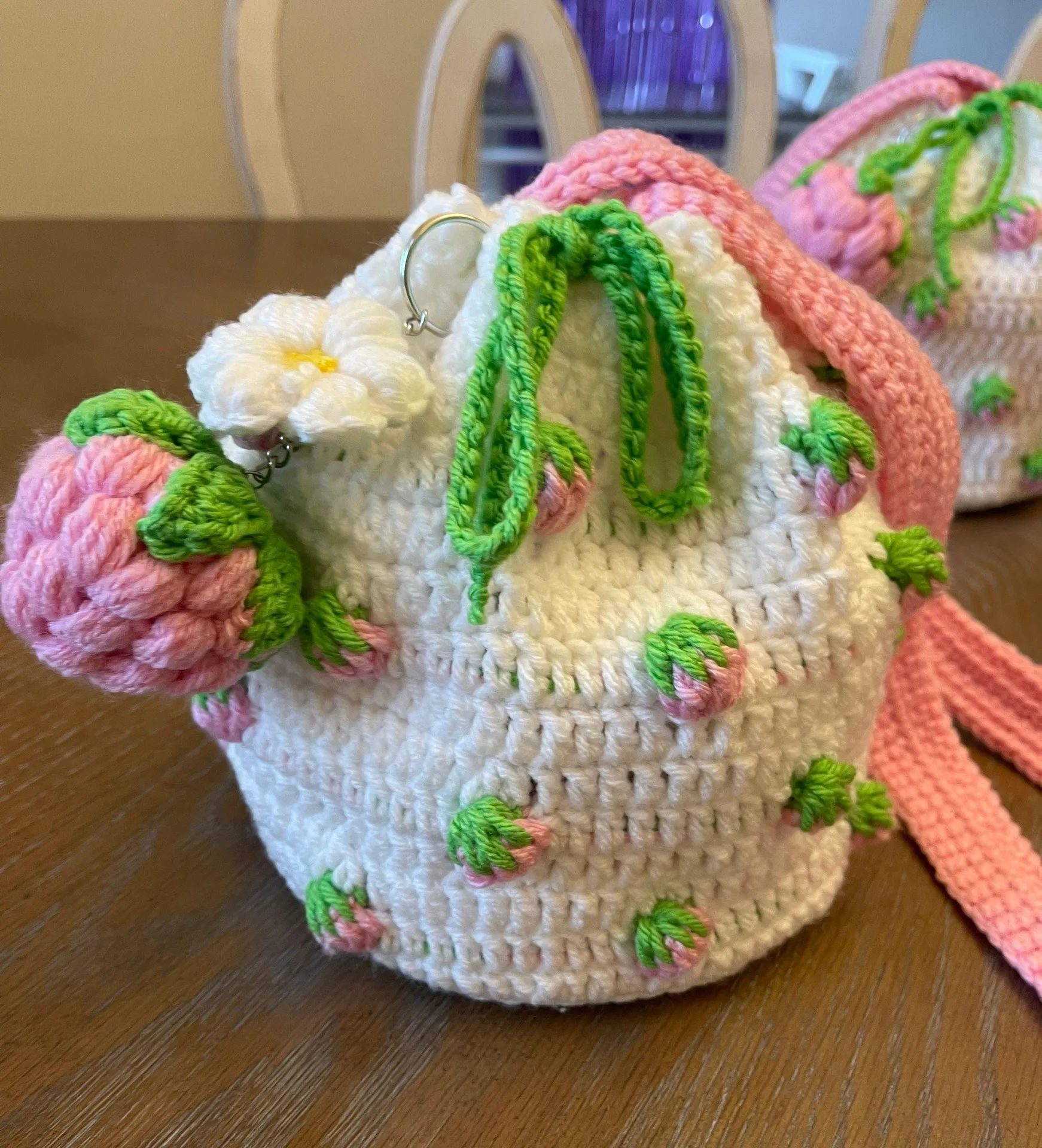 Pink Strawberry Bag - Image 2
