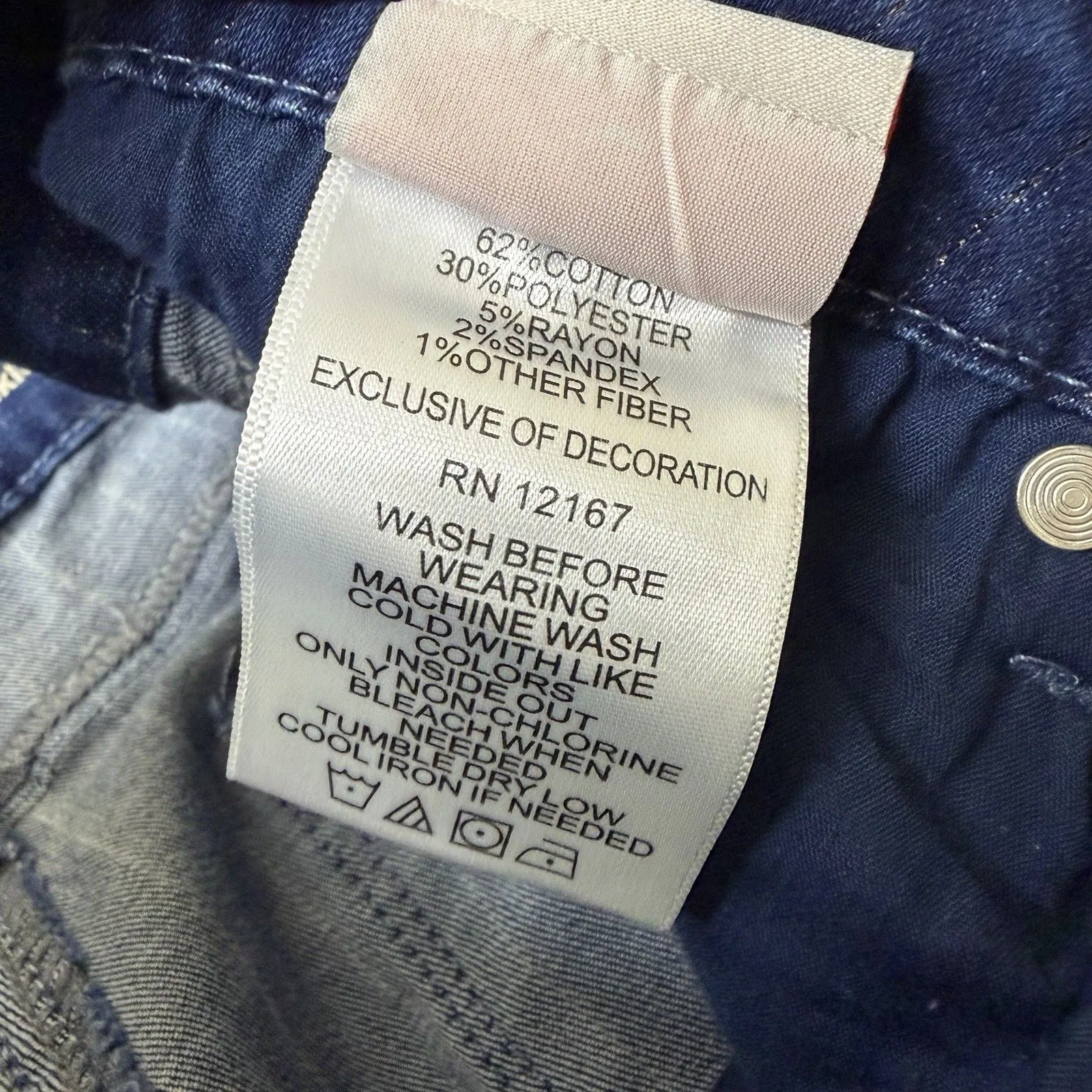 Laurie Felt Jeans Womens 12 Petite Blue Metallic Pin Stripe Ankle Skinny Size 12P - Image 8