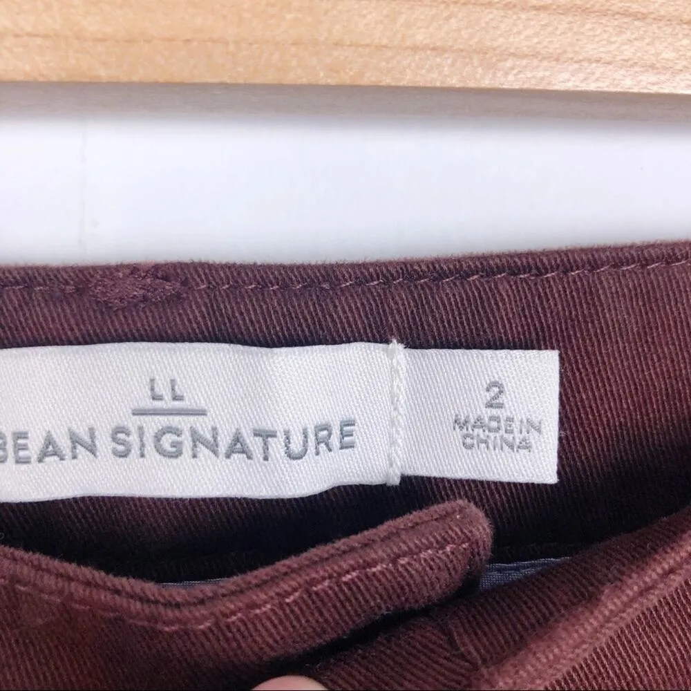 New LL Bean Cargo hiking Crop Pants Maroon Size 2 - Image 5
