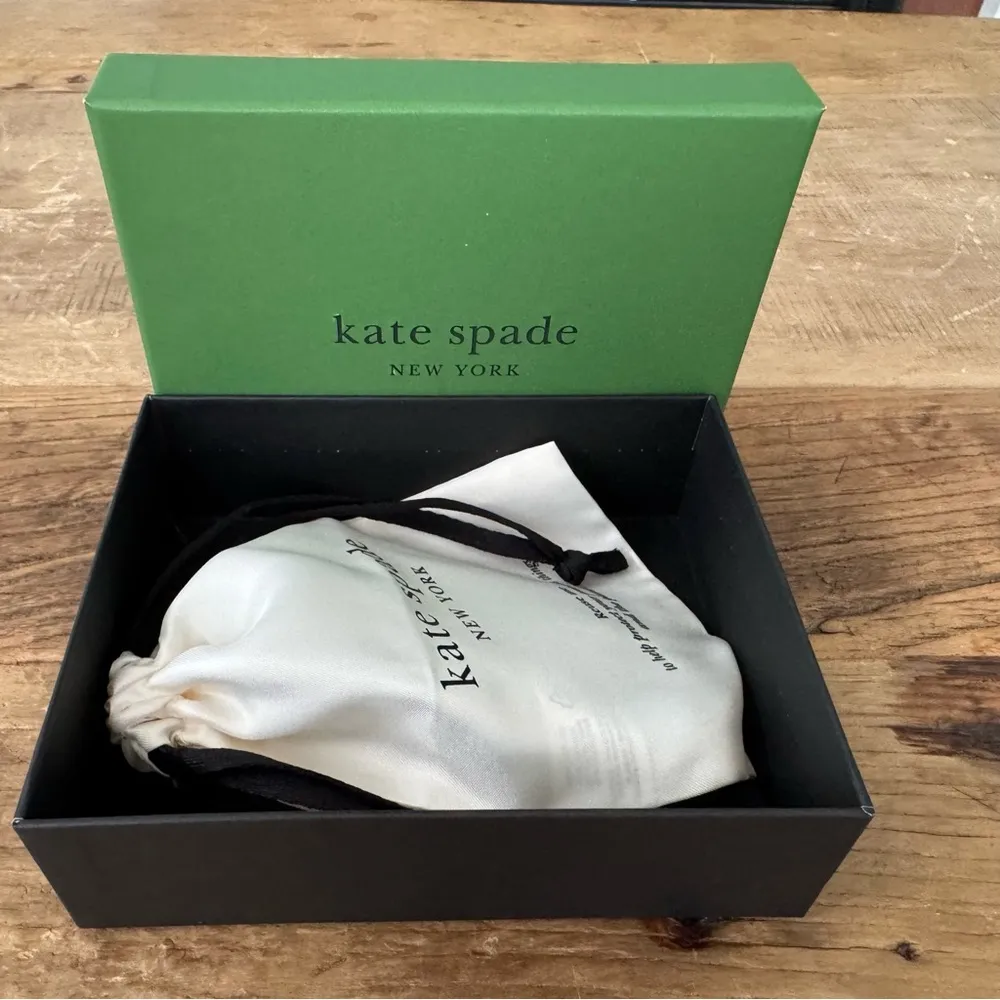 NEW Kate Spade Shine Me Up Pendant Necklace-~Dust bag~Box~Gold~Green Mult - Image 8