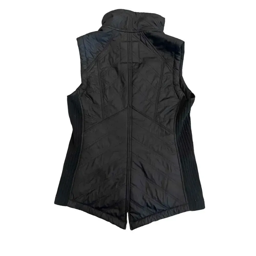 PrAna‎ Quilted Zippered Pockets Snap Button Closure Vest Size Small - Image 6