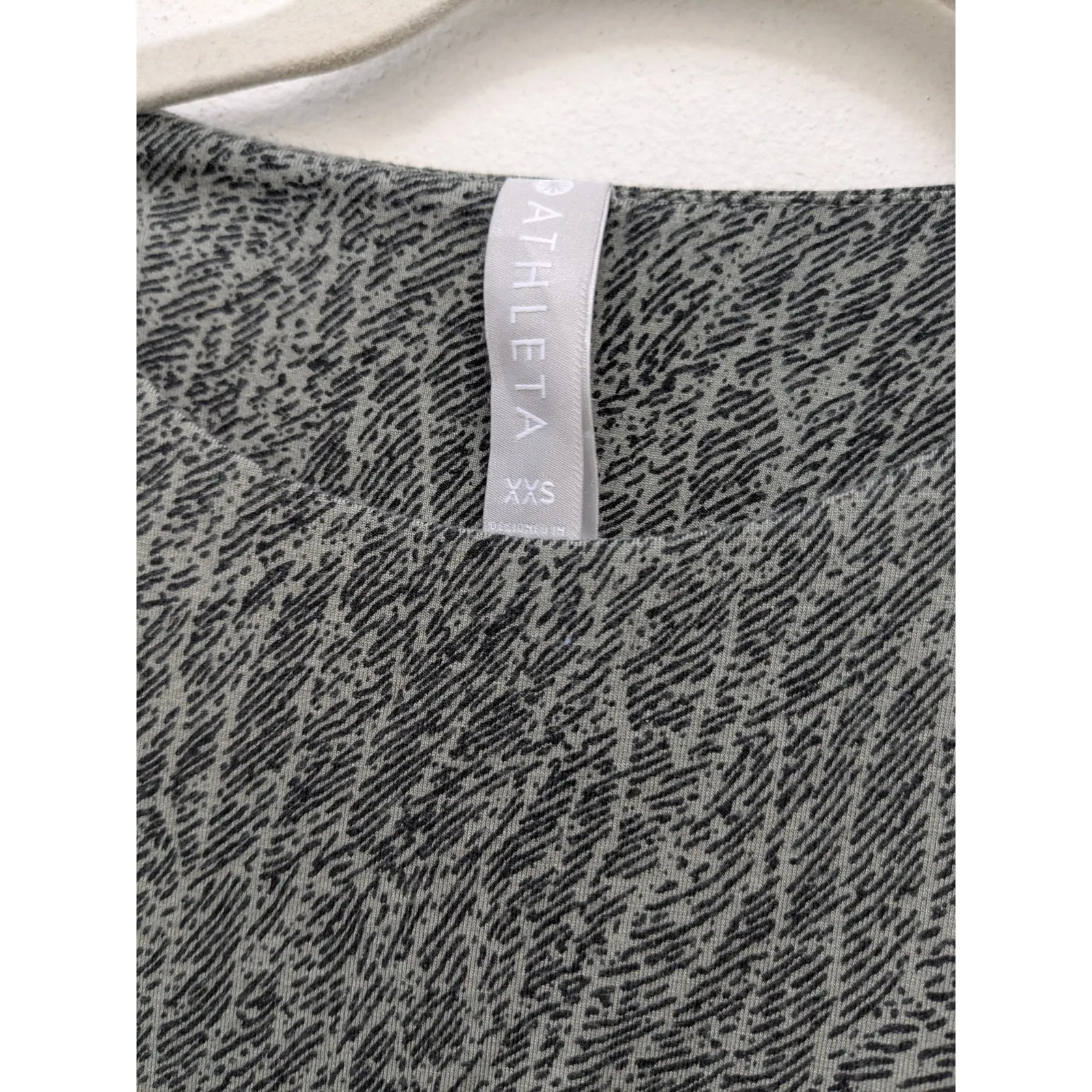 Athleta Dress Santorini Thera Printed Mojave Laurel Olive Green Size XXS EUC - Image 3