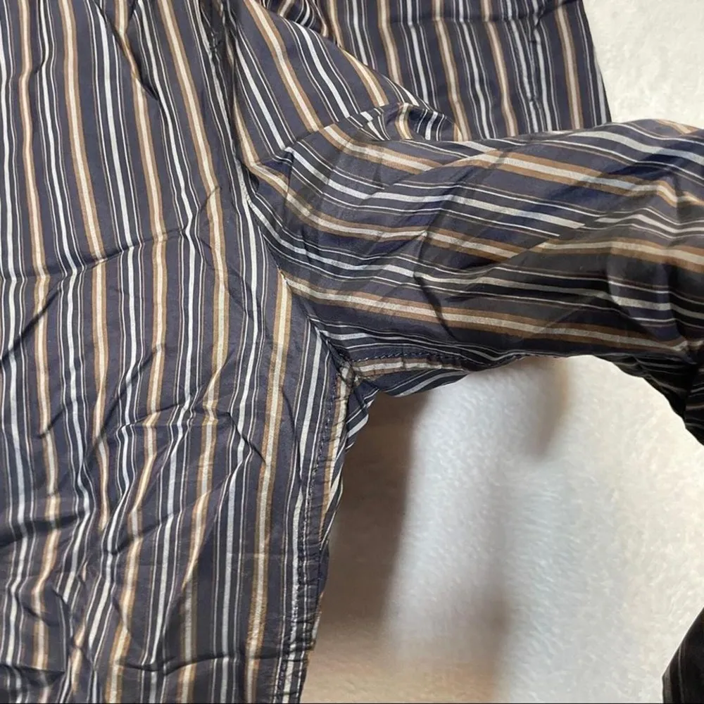 Vince Striped Wide Leg Slouchy Pull On Cropped Pants Size S - Image 5