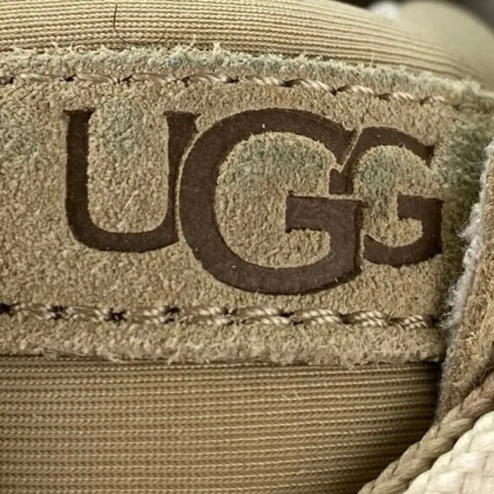 UGG Lowmel Men's Beige Tan Low Top Lace Up Platform Fashion Sneakers Shoes Sz 12 - Image 6