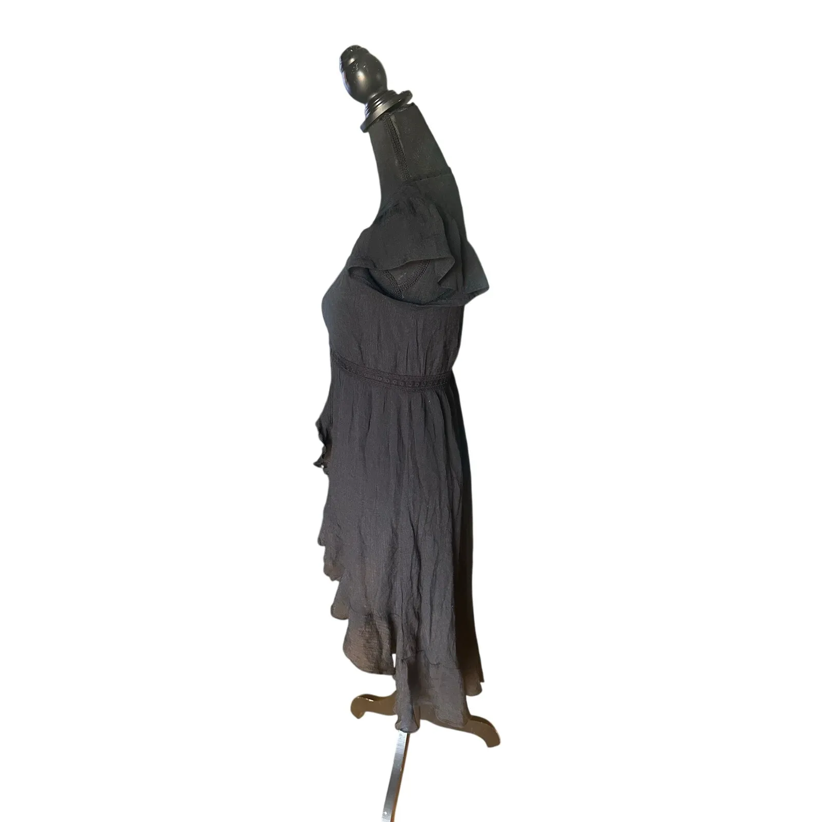 Allie Rose Black Tiered Duster – Boho - Image 5