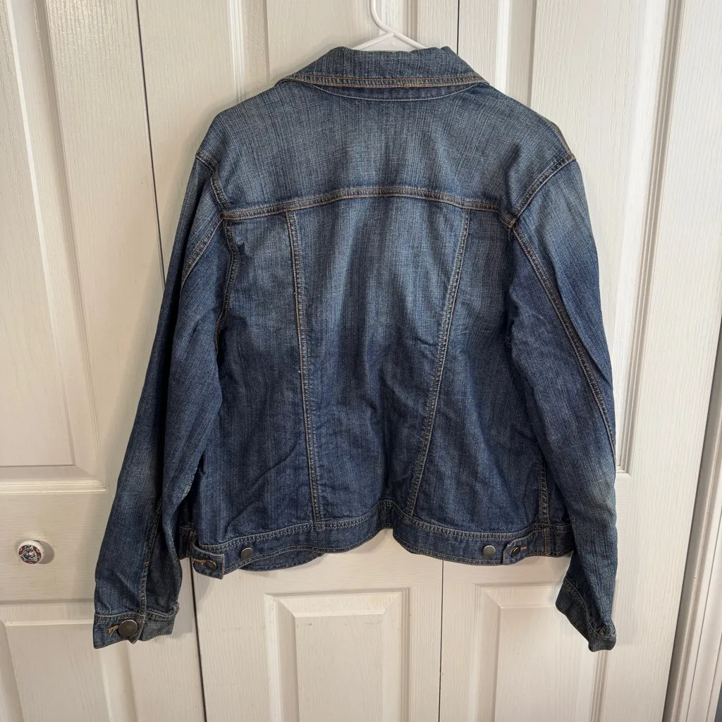 Venezia blue denim button up jacket size 18/20 - Image 5