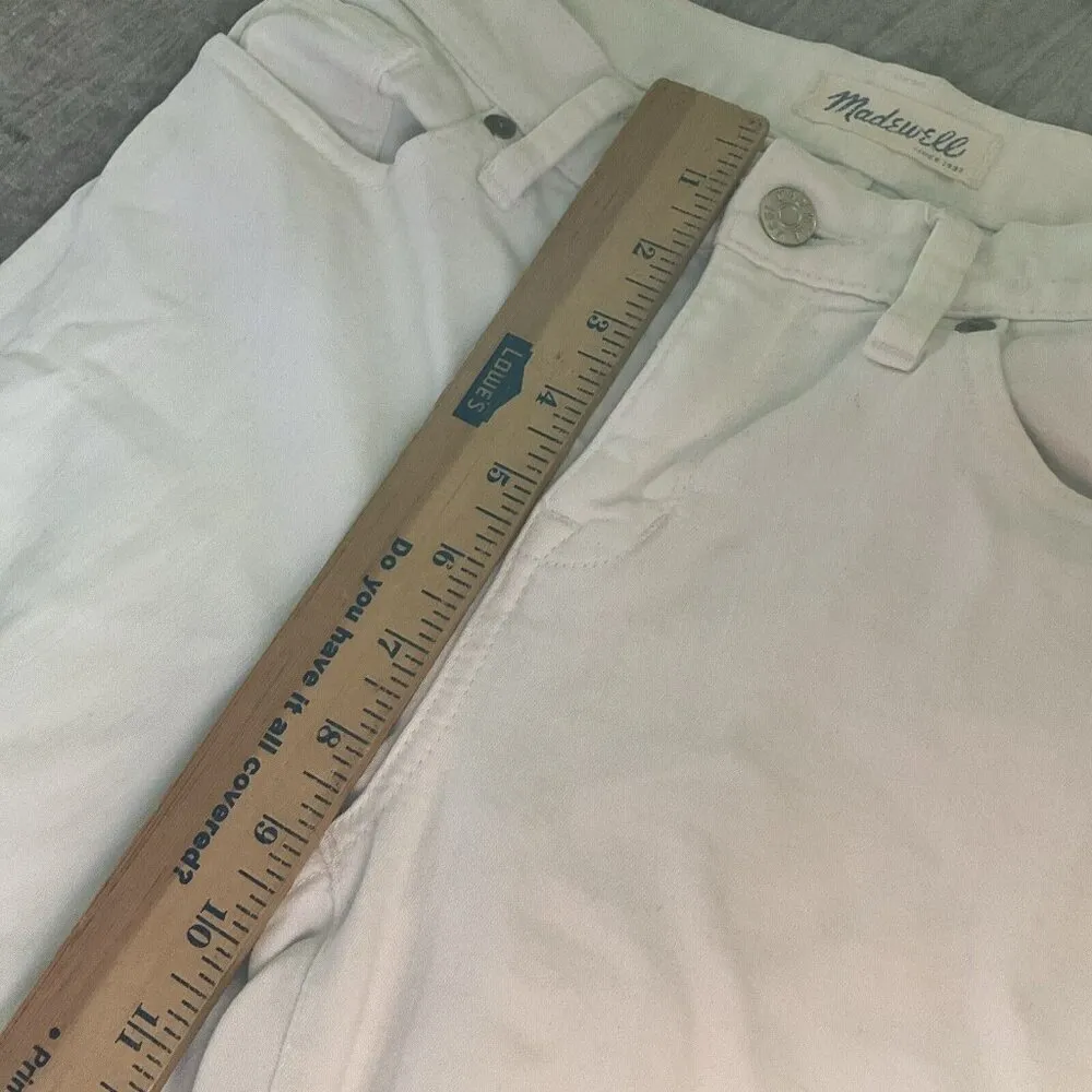 madewell high riser skinny jeans white 24 Stretch Classic 5 Pocket - Image 4