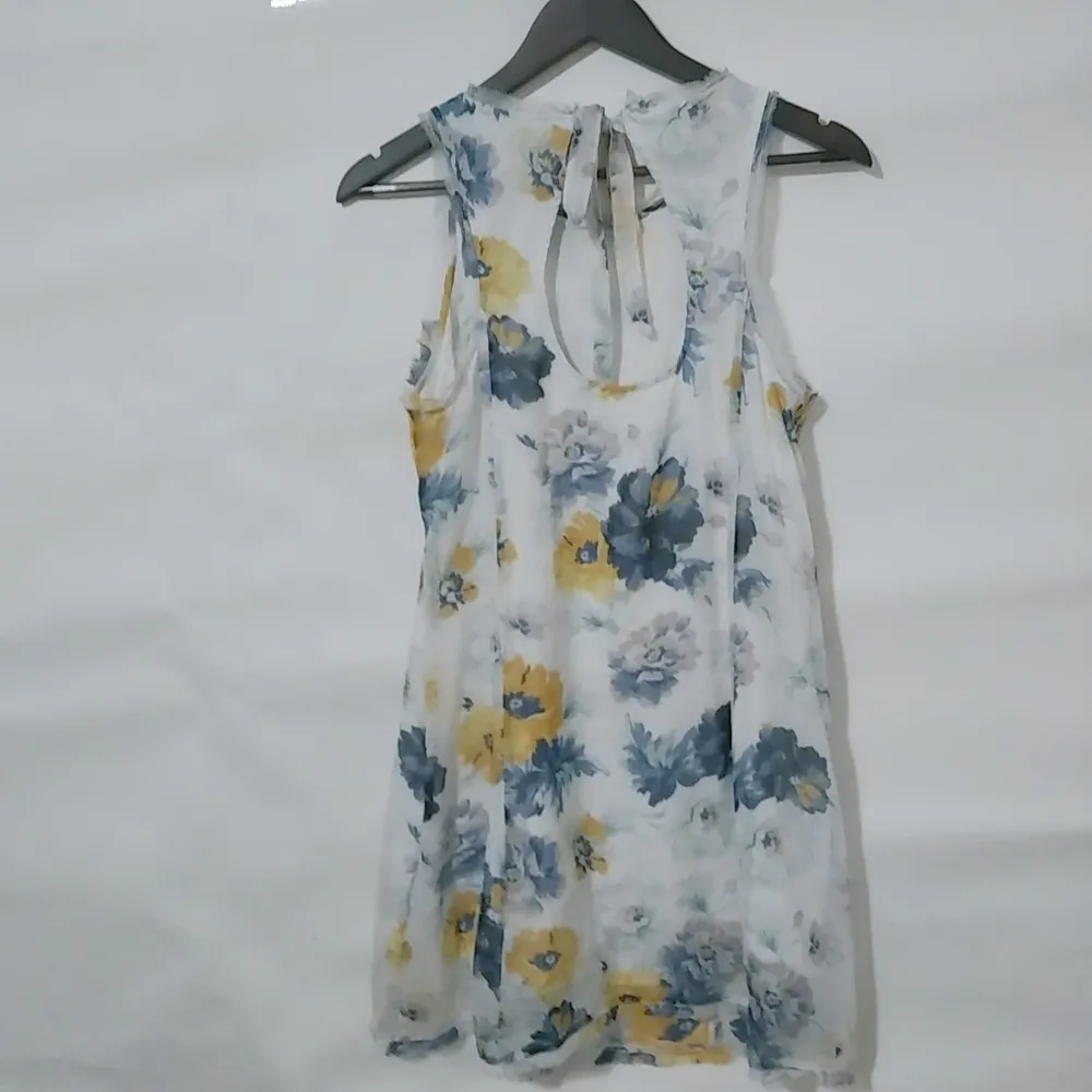 Abercrombie & Fitch S White Blue Floral Dress - Image 6
