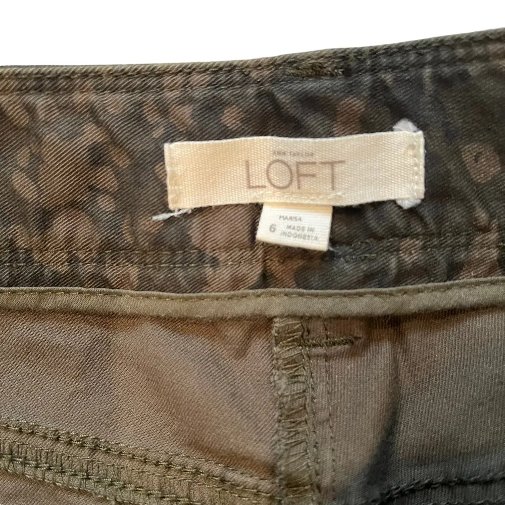Ann Taylor Loft Marisa Camo Twill Skinny Pants, Sz 6 - Image 13