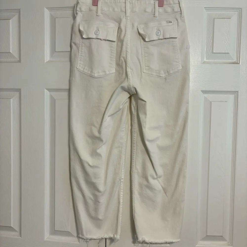 MOTHER The Patch Pocket Private Jeans White Size 28 - Image 3