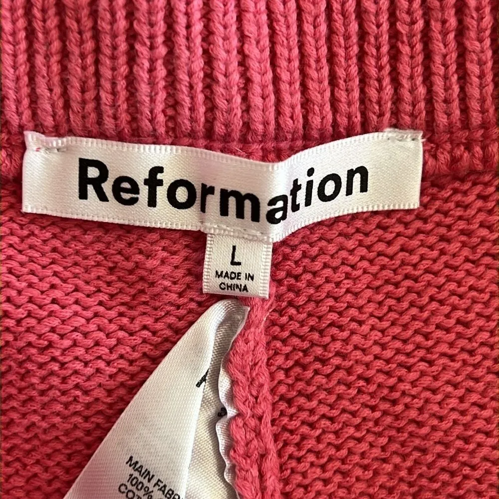 Reformation Knitted High Waist Retro 70s 90s‎ Shorts Size Large - Image 4