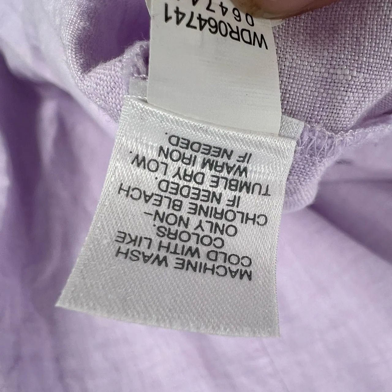 J. Jill Dress Purple Linen Sleeveless Tank Knee Length Summer Size Large‎ - Image 5