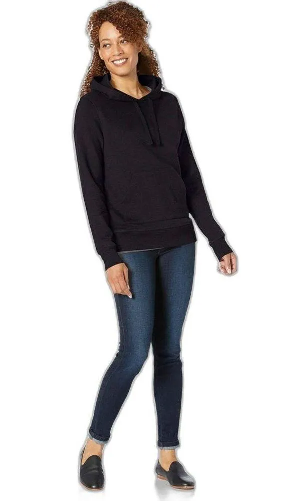 Amazon Essentials Women's French Terry Fleece Pullover Hoodie (583) Black Size XS - Image 6