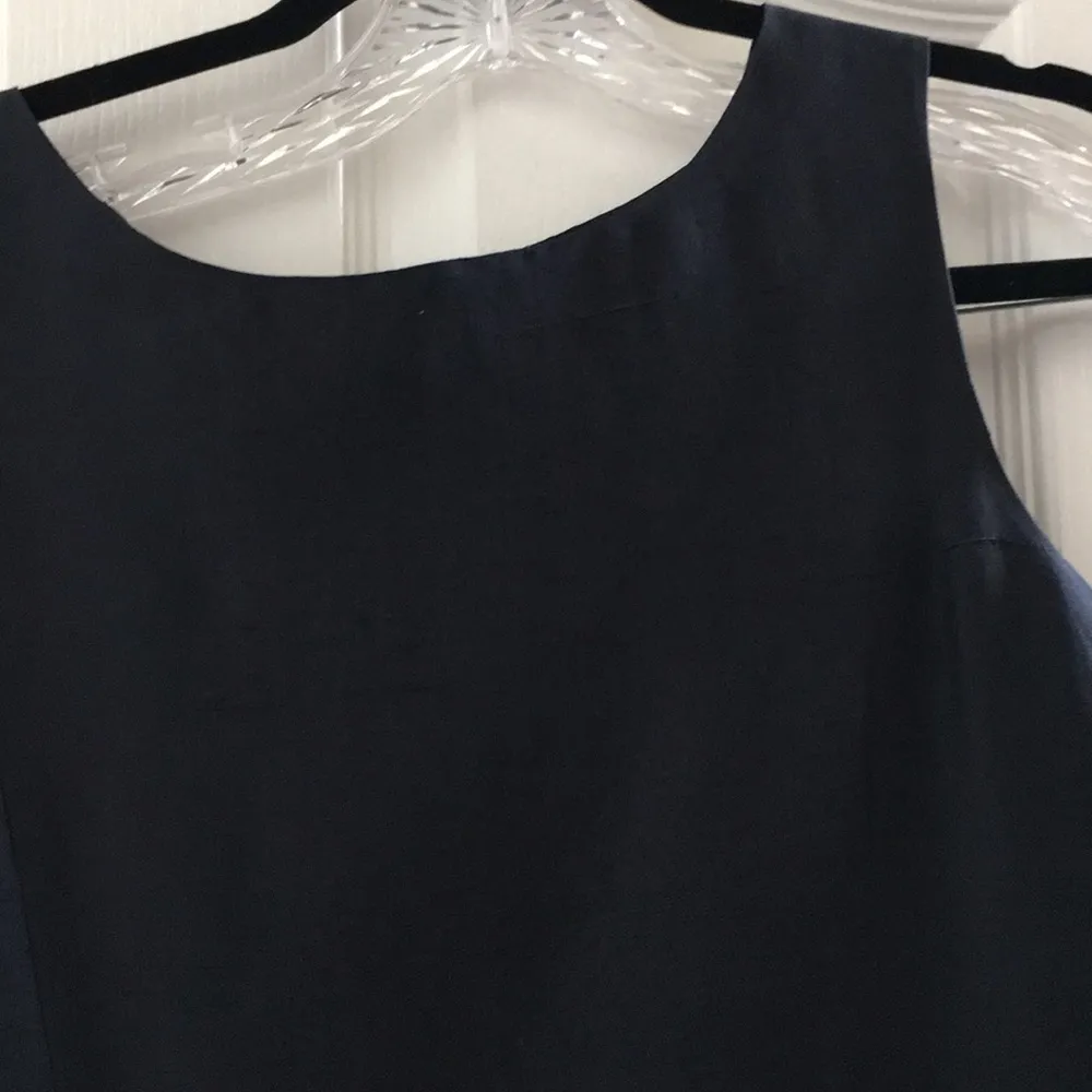 FINAL MARKDOWN Classic merona black silk dress medium - Image 3