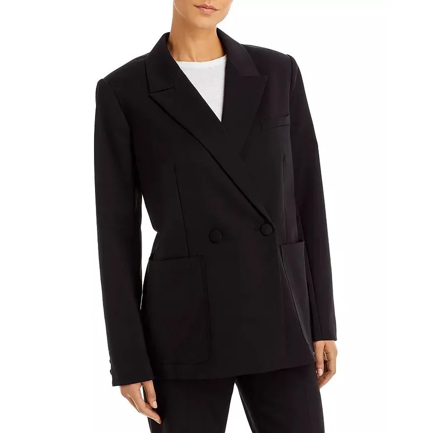 Good American The Boss 2.0 Double Breasted Blazer in Black XS NWT - Image 2