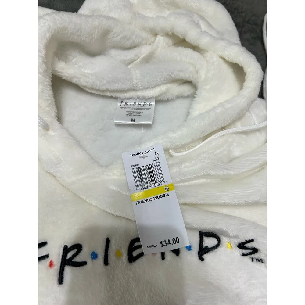 NWT Friends extra soft white/beige hoodie, Size M - Image 5