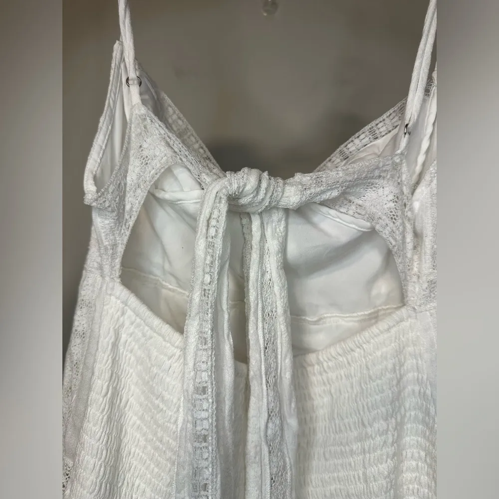 Anthropologie Forever That Girl Sleeveless Lace Cottage Peasant Boho Midi Dress - Image 4