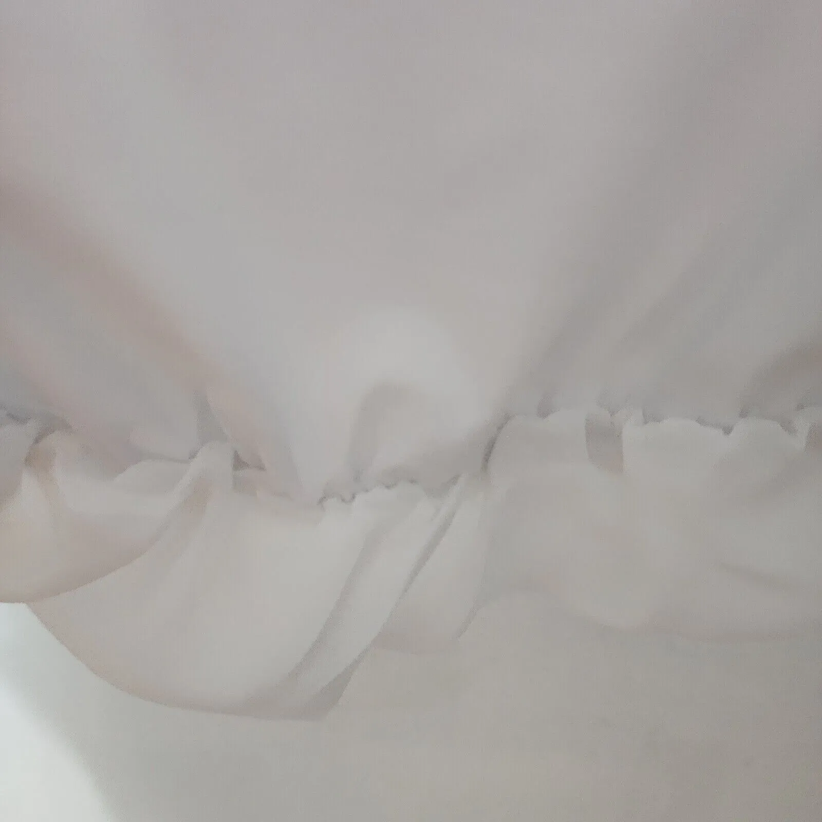 Chic White Poncho Top Rhinestone‎ Embellished Blouse Flowy Oversized - Image 9