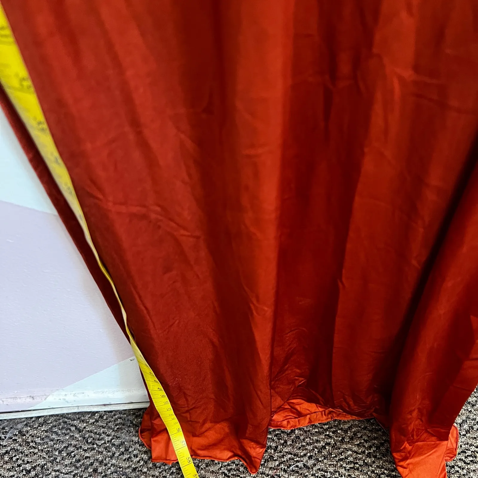 Vintage Rust Maxi Nightgown Slip Dress Lace Y2K 2000s Coquette Romantic Large - Image 6