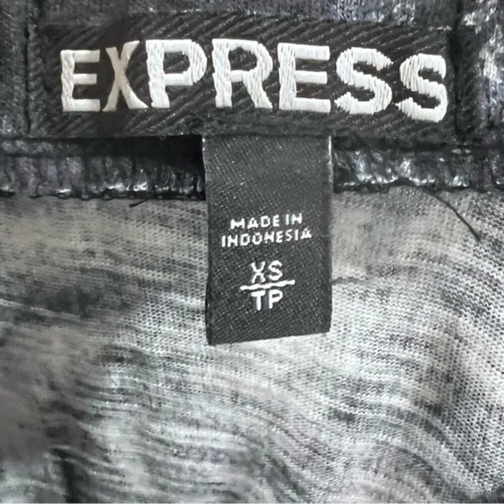 black and white tie dye with sheer hemline maxi dress size XS - Image 7