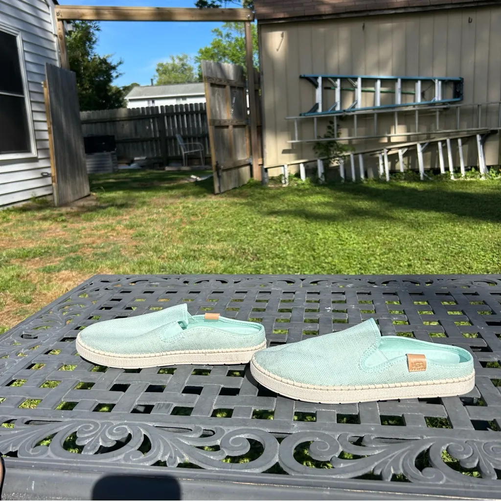 UGG Delu slip on sneakers mules‎ in sky Blue womens size US 10 - Image 4