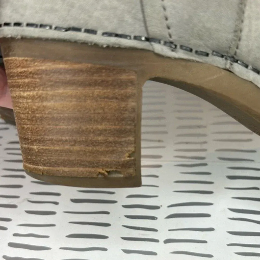 Dansko Hartley Bootie Gray Nubuck Leather Side Zip Boot EU 39 US 8.5‎ - Image 8