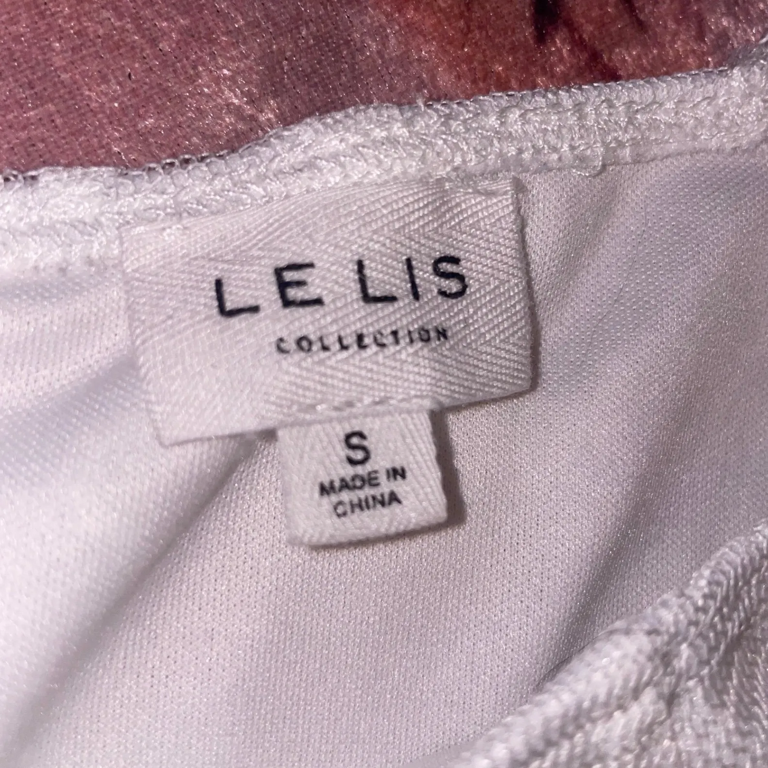 LE LIS collection white star thong‎ bodysuit / size small - Image 3