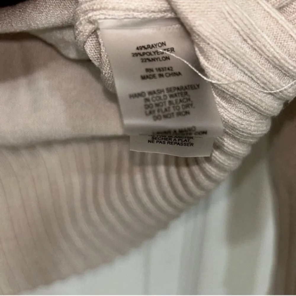 Aaeda Beige Button Front Cardigan (Size Medium) Tan - Image 6