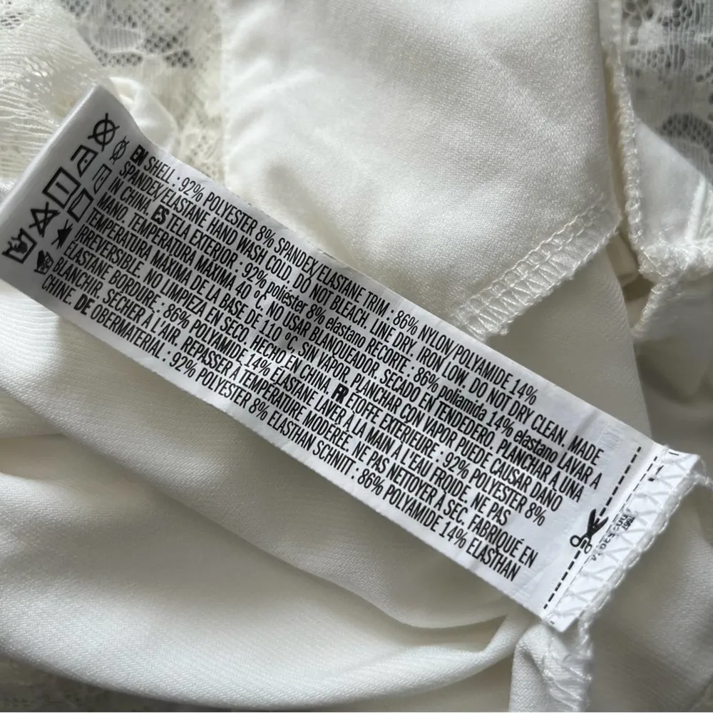 Forever 21 Lace Top Empire Waist Bodysuit - Size M - Image 5