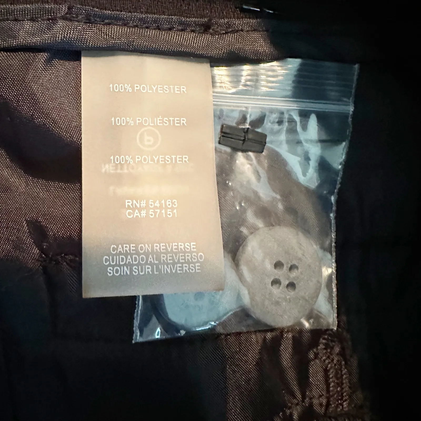 KARL LAGERFELD PARIS Crepe Straight Full Length Pant Size US 4 Black - Image 6