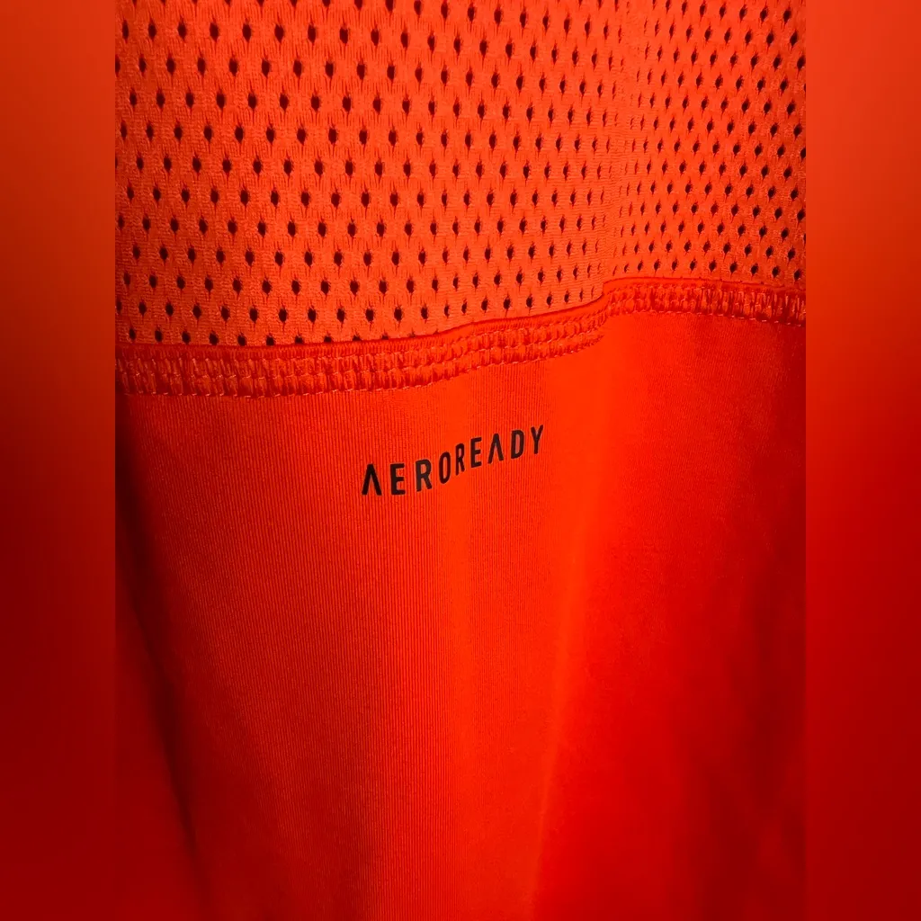 ADIDAS Karlie Kloss Adidas Orange Quarter Zip .Size M - Image 7