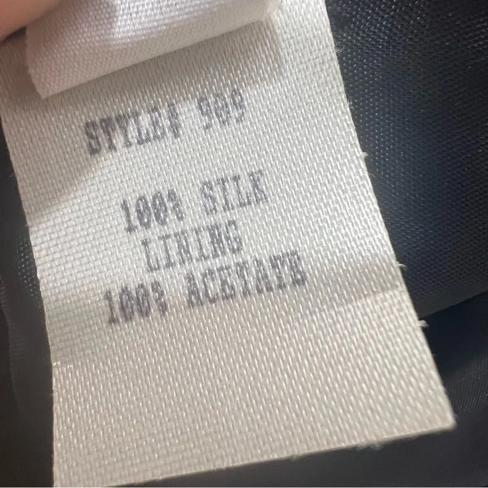 Vintage 80's Ann Lawrence Silk Blend Rainbow Striped Skirt Set Red Size 10 - Image 15