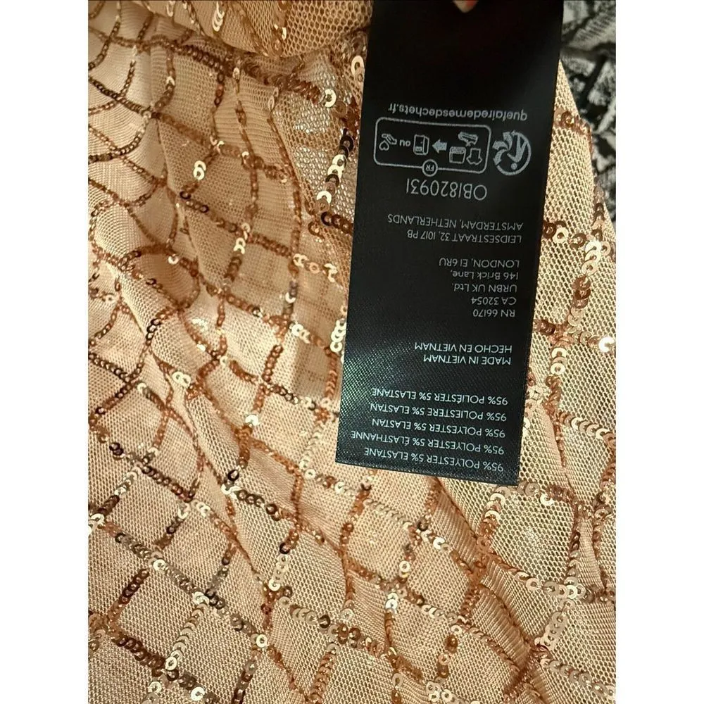 Pilcro Anthropologie turtleneck sequin top Small - Image 6