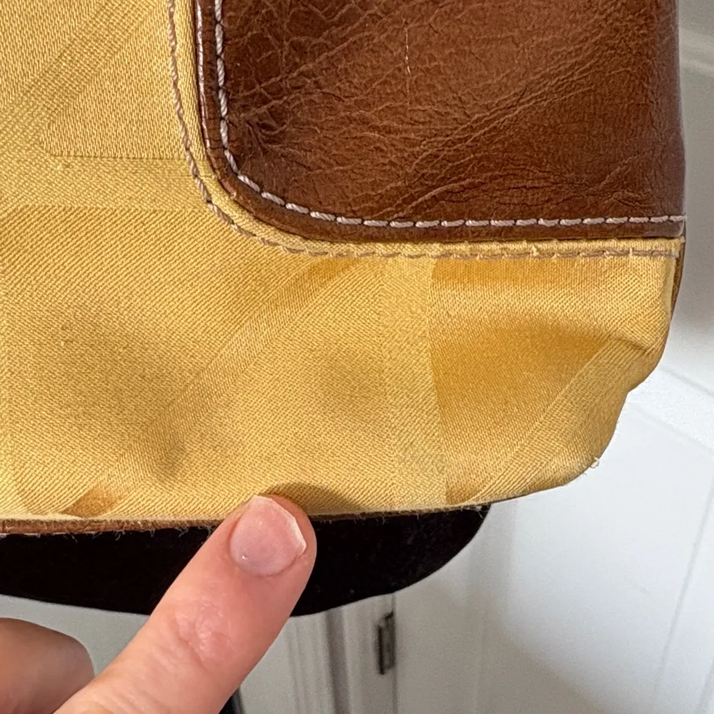 Nine & Co. Satin fabric Mono Logo Handbag - Image 7