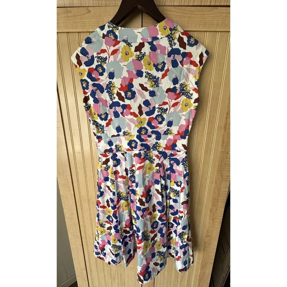 Boden Women Dress Floral Shift Dress US Size 2 R Clemmie Fit & Flare V - Image 4