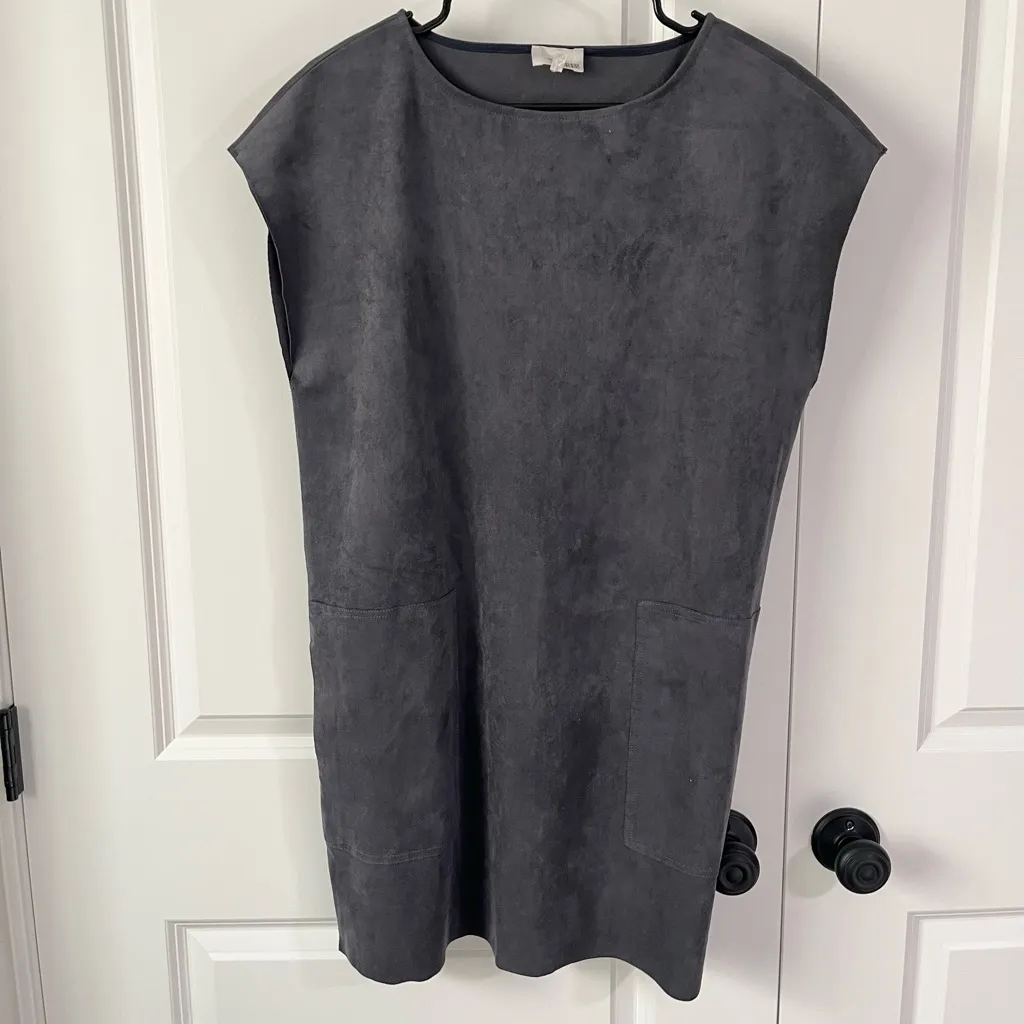 Aritzia Wilfred Free Nori Suede Dress - Image 2