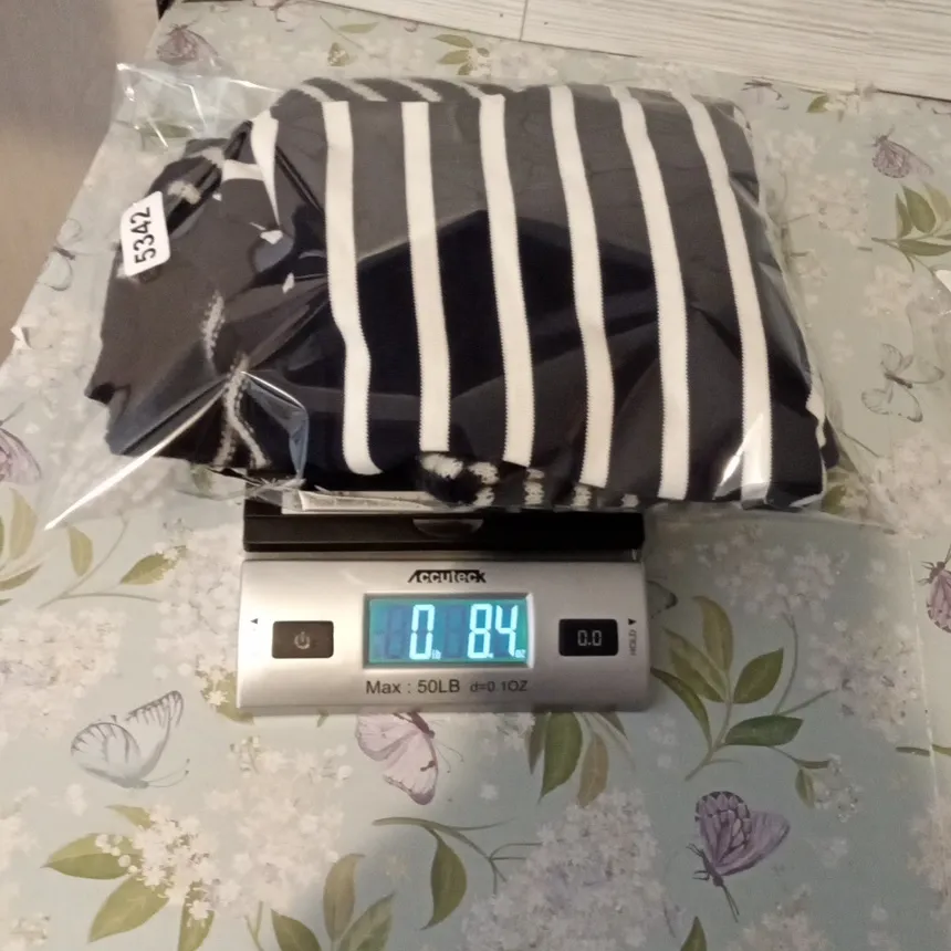 Madewell Navy and White Striped Sweater Mixed - Yarn Cotton Womens Medium - Image 8