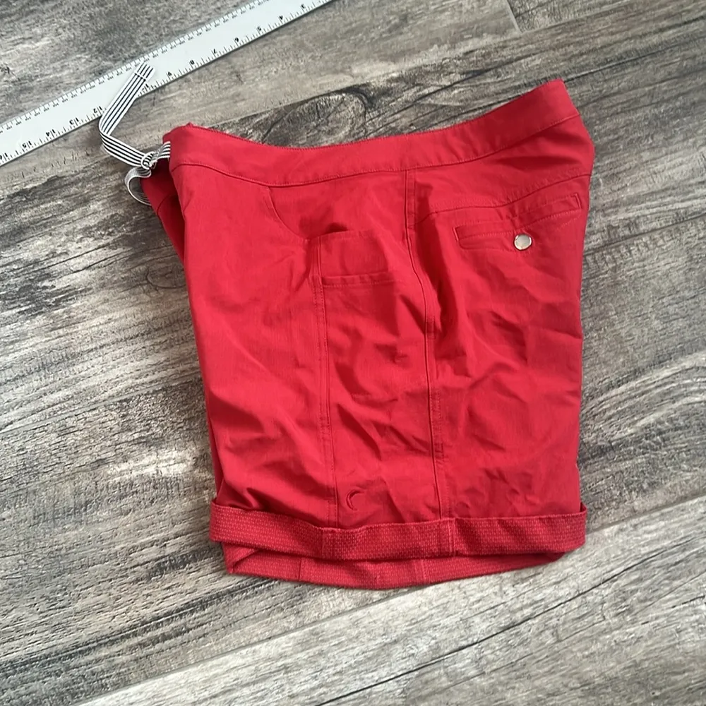 Zyia Active Women's Trail Shorts Size XXXL Red Belted Athletic Hiking #166 - Image 13