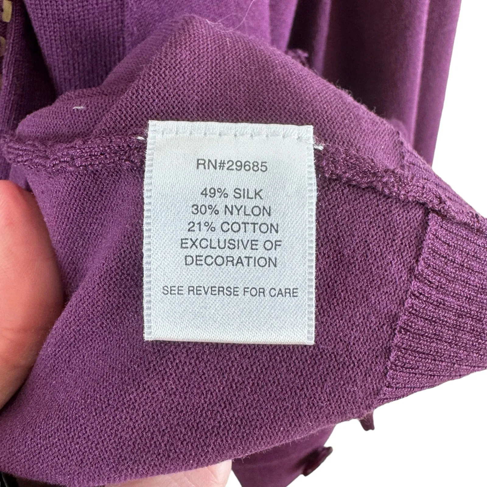 Pendleton NWOT Purple Cardigan Tank Set Cotton‎ Medium - Image 9