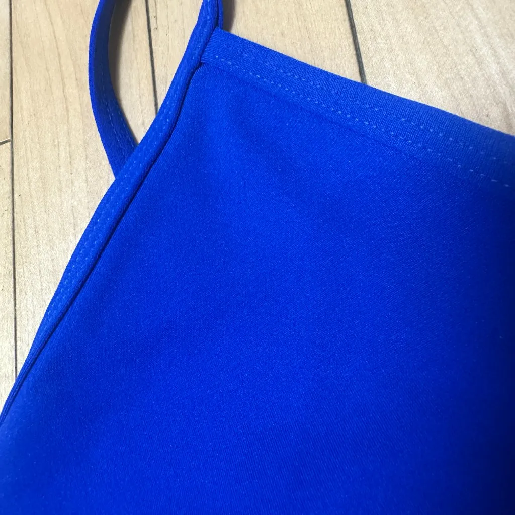 JOLYN Tomcat Style Bikini Top Swimsuit Swim Size Medium Cobalt Royal Blue - Image 4