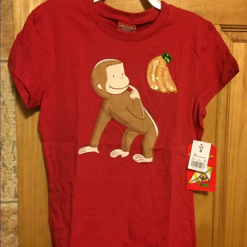 Curious George Sequin Tee - Image 5