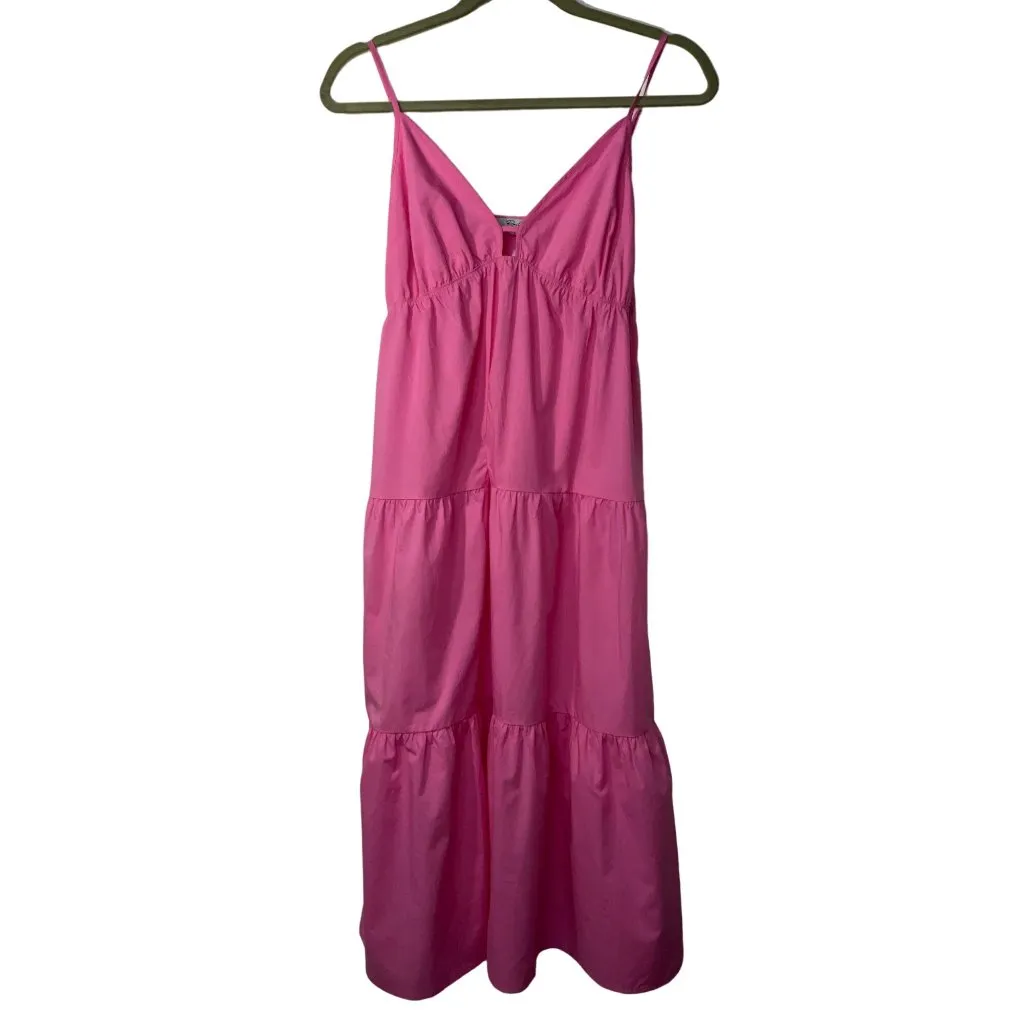 Rails Avril Dress in Hot Pink XSmall New Womens Midi Cotton - Image 4
