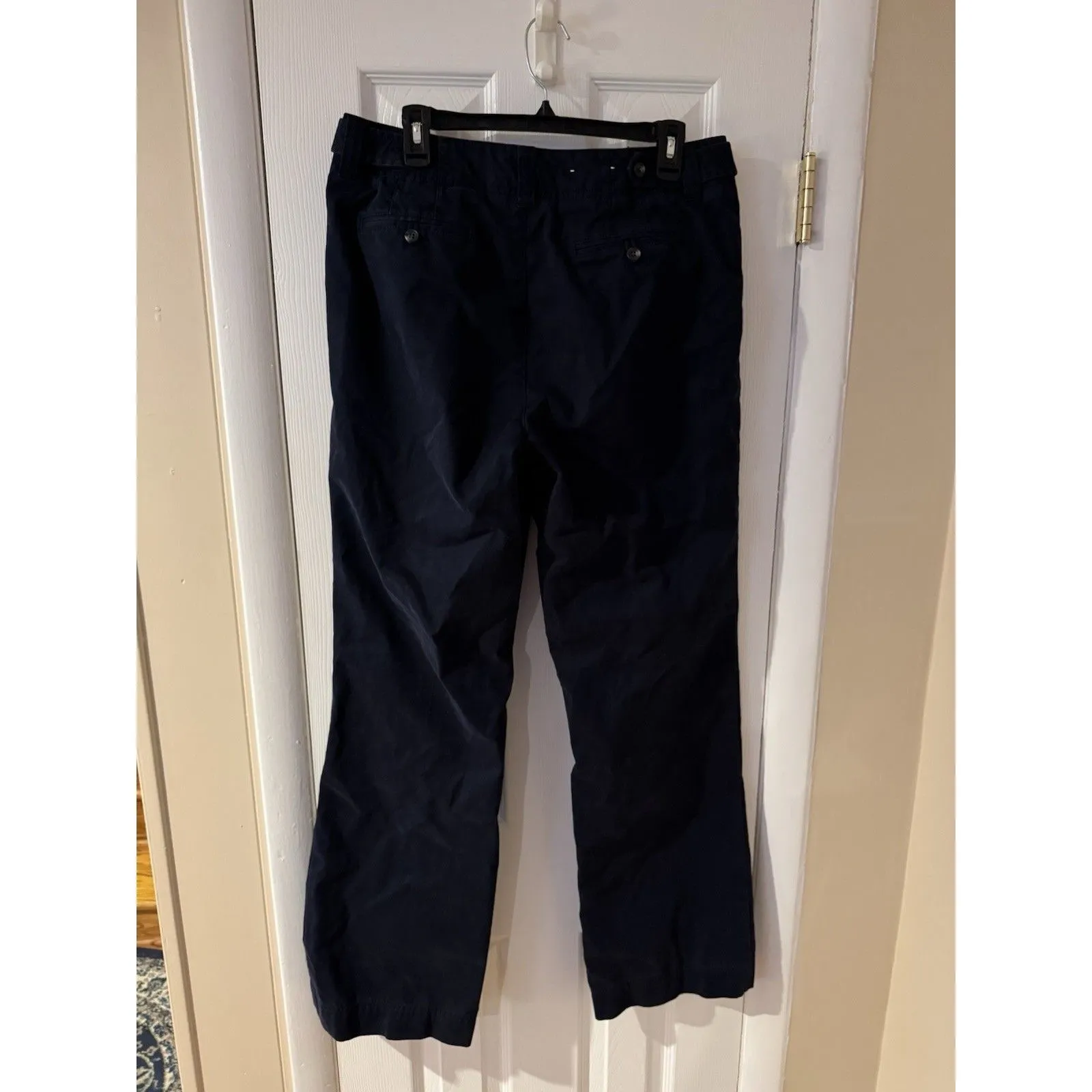 Eddie Bauer Pants Women's 12 Blue Mercer Fit Straight Leg Ankle Chino Stretch - Image 5