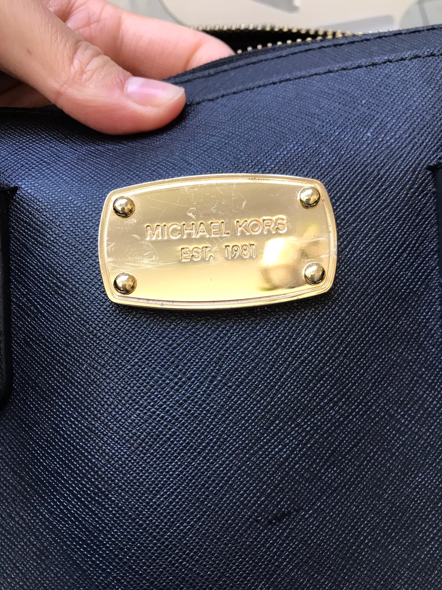 Michael Kors Black Leather Cross Body Purse - Image 5