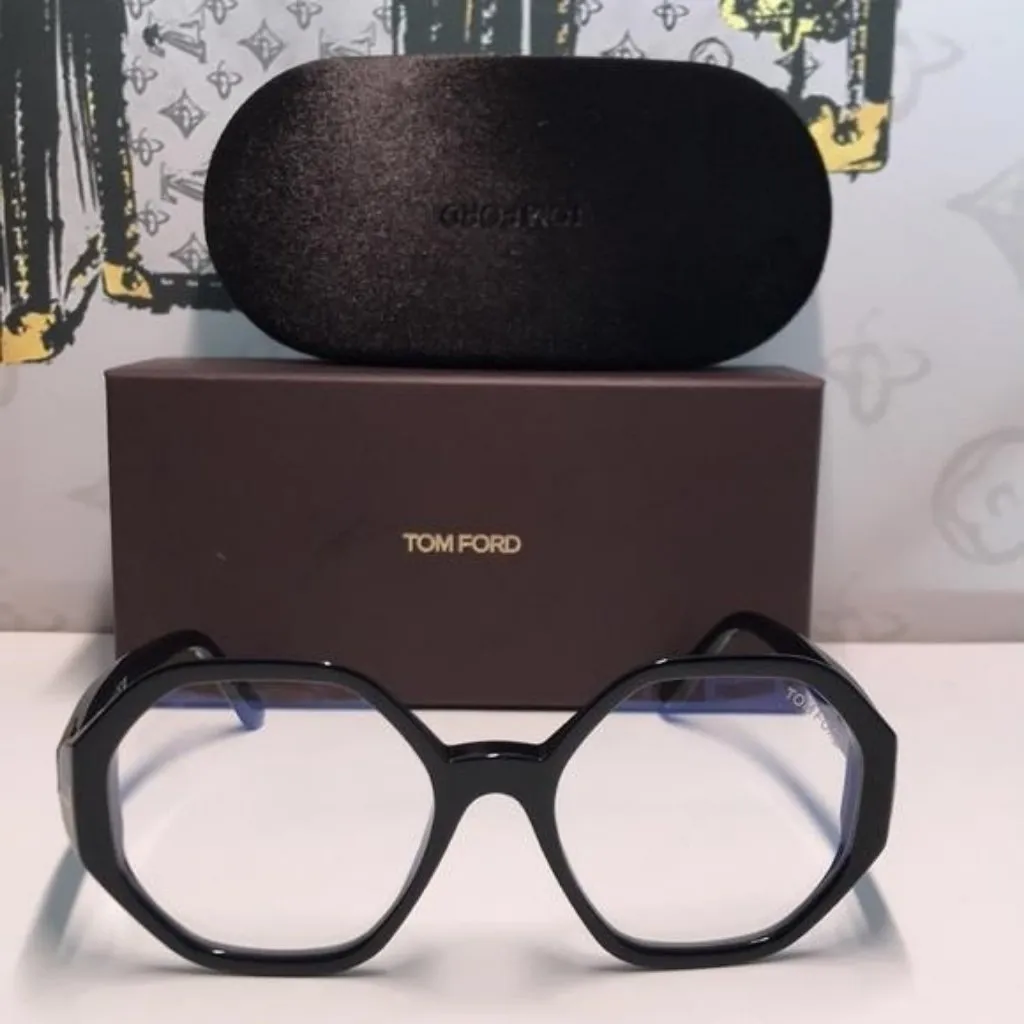 New Authentic Tom Ford TF5976-B 001 Black Eyeglasses - Image 6