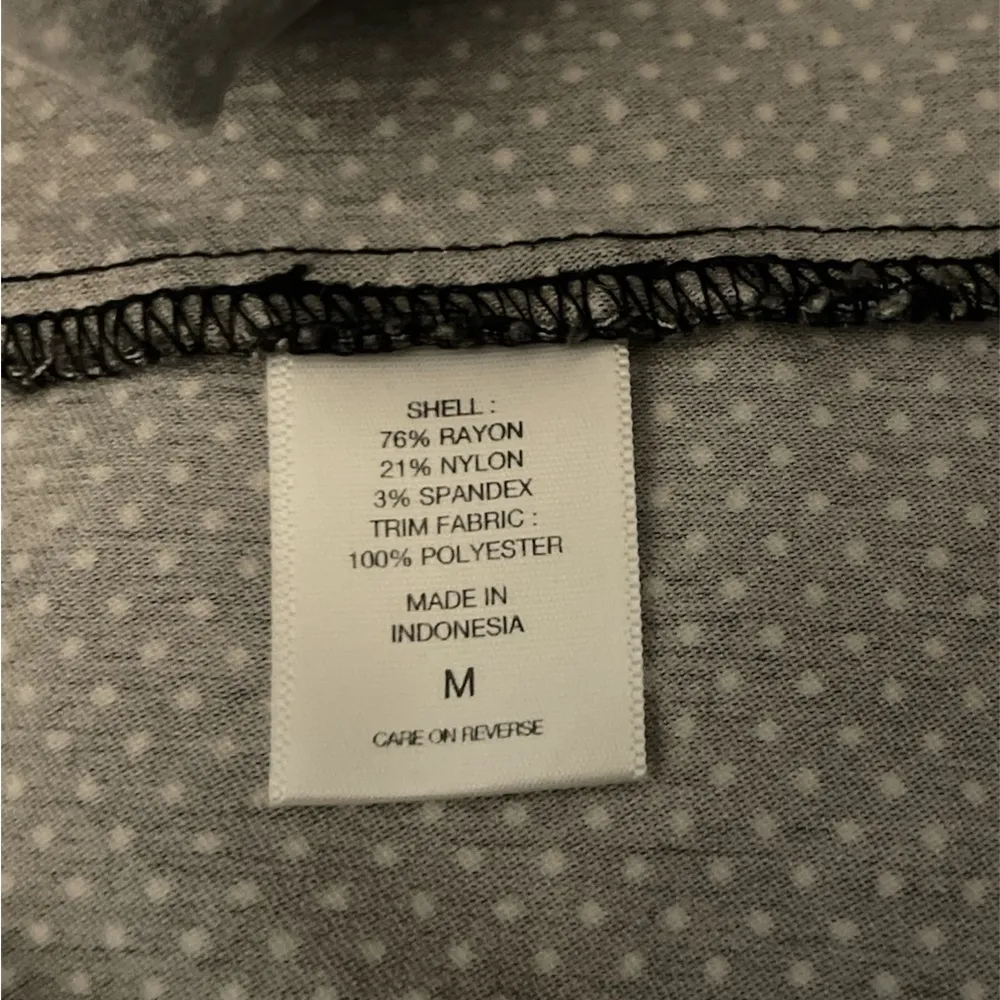 New York & Company Black and White Polka Dot Stretch Dress Size M - Image 8