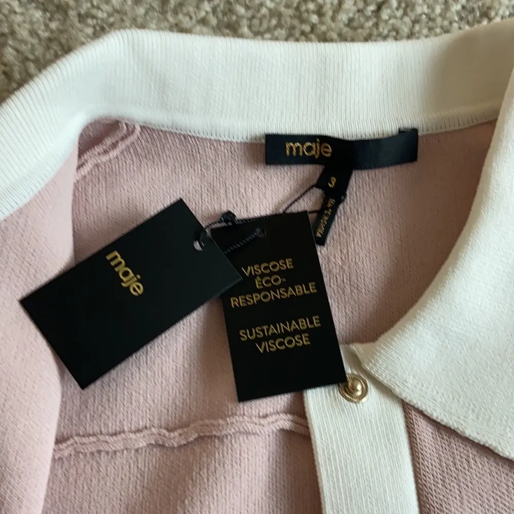 maje pale pink knit cardigan. 3 - Image 5