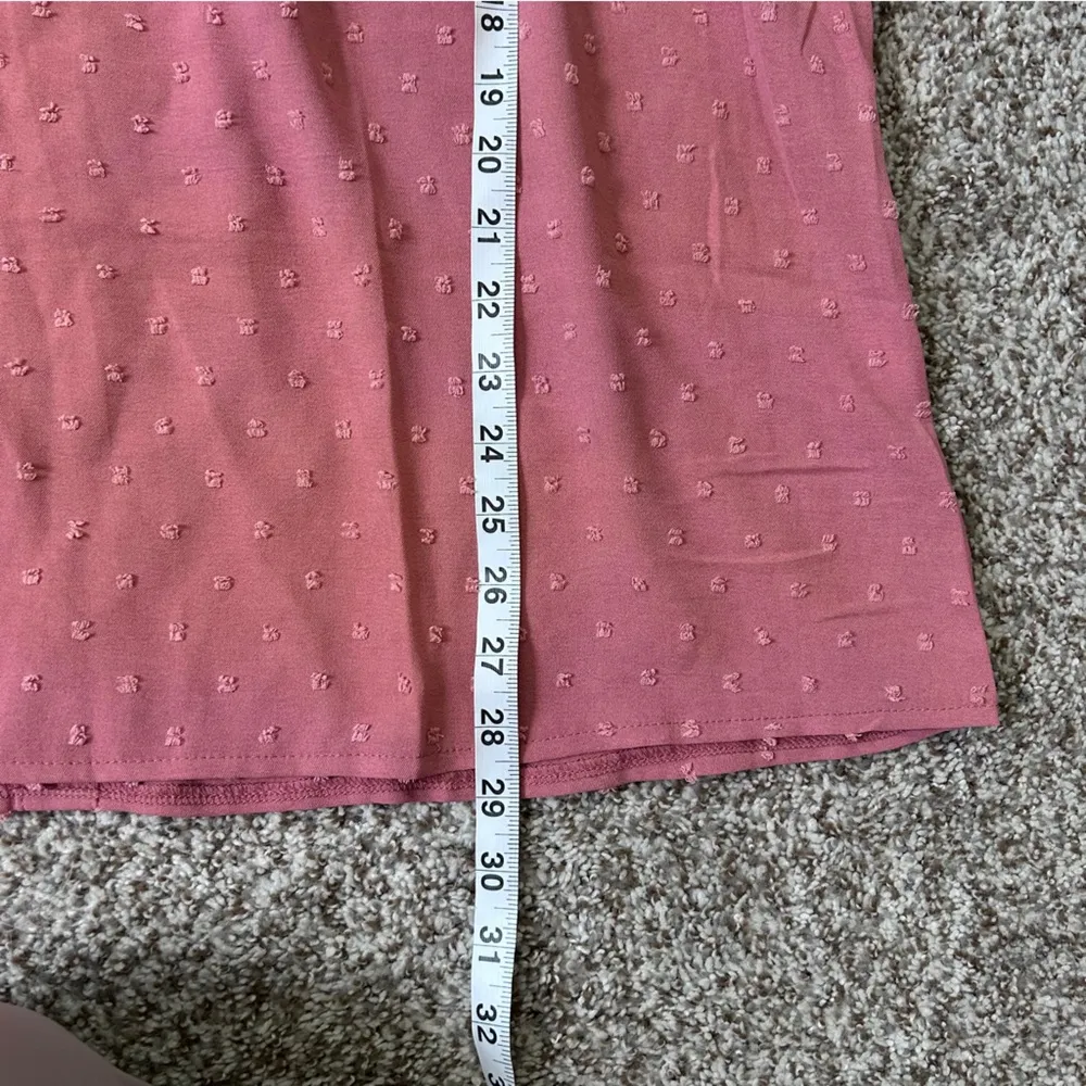 Pink Lace Trim Women's Top Blouse Casual Spring Pastel XXL - Image 5